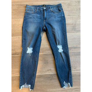 JUSTBLACK Blue Jeans w Rips Size 31